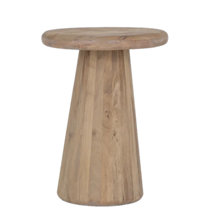 Tower Living Asti Bijzettafel rond naturel 40 cm