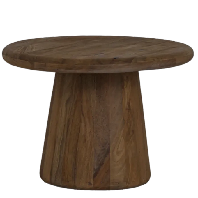 Tower Living Asti Bijzettafel rond bruin 60 cm