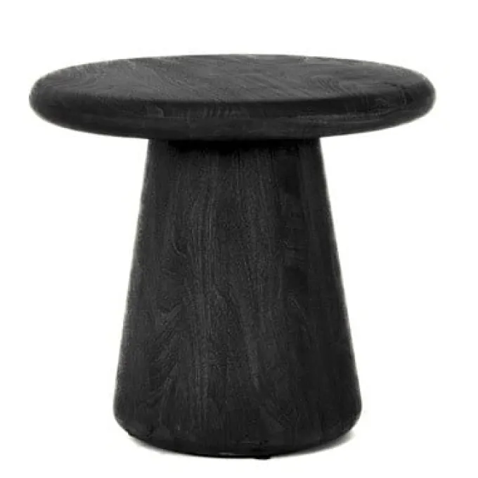 Tower Living Asti Bijzettafel rond zwart 60 cm