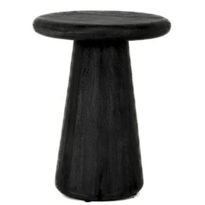 Tower Living Asti Bijzettafel rond zwart 40 cm