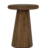 Tower Living Asti Bijzettafel rond bruin 40 cm