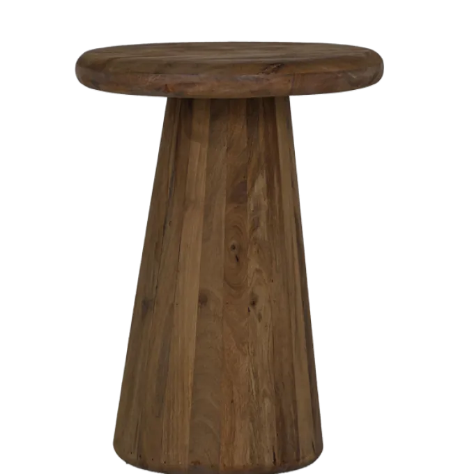 Tower Living Asti Bijzettafel rond bruin 40 cm