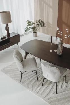 Tower Living Aura Eetkamertafel espresso 220 cm - Deens Ovaal