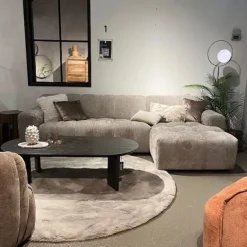 Tower Living Austin 2.5 zits + Chaise Rechts - Haga 39 cappuccino