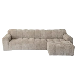Tower Living Austin 2.5 zits + Chaise Rechts - Haga 30 beige