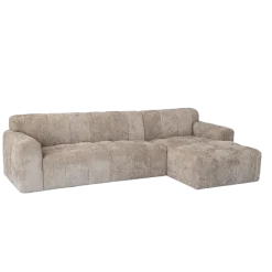 Tower Living Austin 2.5 zits + Chaise Rechts - Haga 30 beige