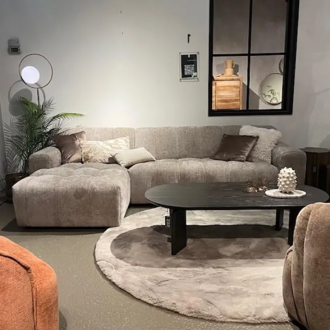 Tower Living Austin 2.5 zits + Chaise Links - Haga 30 beige