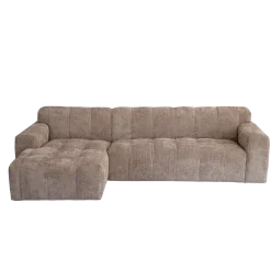 Tower Living Austin 2.5 zits + Chaise Links - Haga 39 cappuccino