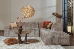 Tower Living Austin 2.5 zits + Ottoman Rechts - Haga 39 cappuccino