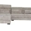 Tower Living Bank Brighton - 3 zits + Chaise Longue Links - Taupe 17
