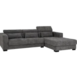 Tower Living Bank Brighton - 3 zits + Chaise Longue Rechts - licht grijs 19