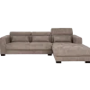 Tower Living Bank Brighton - 3 zits + Chaise Longue Rechts - Taupe 17