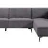Tower Living Bank Leeds - 2,5 zits + ottomane Rechts - City 464 Zwart blauw