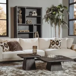 Tower Living Bank Prescot 2 5-AR + Chaise L - Sahara 120 beige