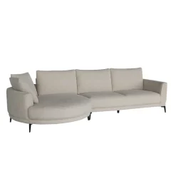 Tower Living Bank Prescot 2 5-AR + Chaise L - Sahara 120 beige