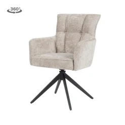 Tower Living Bardi Armstoel - Haga 30 beige (draaibaar)