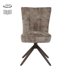 Tower Living Bardi Stoel - Cremona 24 clay - anodic frame (draaibaar)