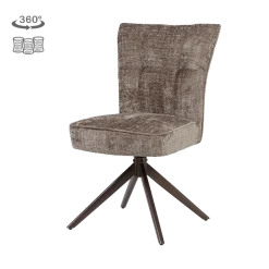 Tower Living Bardi Stoel - Cremona 24 clay - anodic frame (draaibaar)