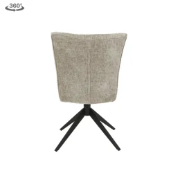 Tower Living Bardi Stoel - fabric Haga 30 beige (draaibaar)