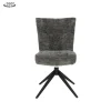 Tower Living Bardi Stoel - fabric Haga 16 charcoal (draaibaar)