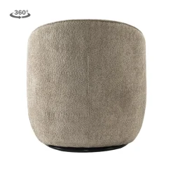 Tower Living Belvi Fauteuil - fabric AJ3019-11 Beige (draaibaar)