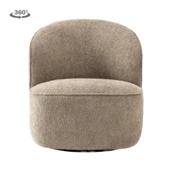 Tower Living Belvi Fauteuil - fabric AJ3019-11 Beige (draaibaar)