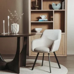 Tower Living Borgo Armstoel - Bjorn 24 beige (draaibaar)