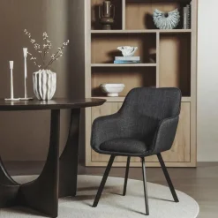 Tower Living Borgo Armstoel - Bjorn 19 antracite (draaibaar)