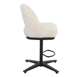 Tower Living Caldes Barstoel - fabric Ted 24 off-white (draaibaar)