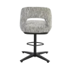 Tower Living Caldes Barstoel - Ted 8 white-grey (draaibaar)