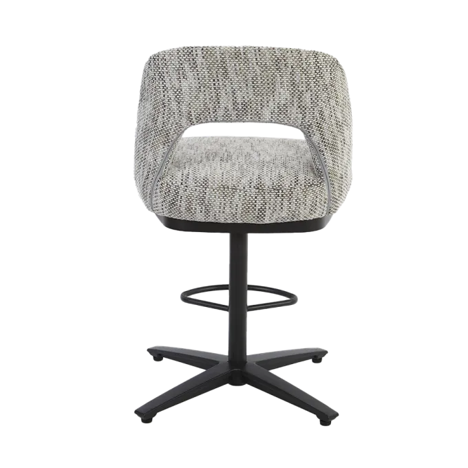 Tower Living Caldes Barstoel - Ted 8 white-grey (draaibaar)