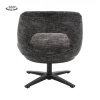Tower Living Caldes Lounge Stoel - fabric TED 17 blue-grey (draaibaar)