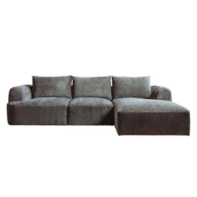 Tower Living Canterbury 2 5-AL + Chaise R - Mona 464 Cement Grey