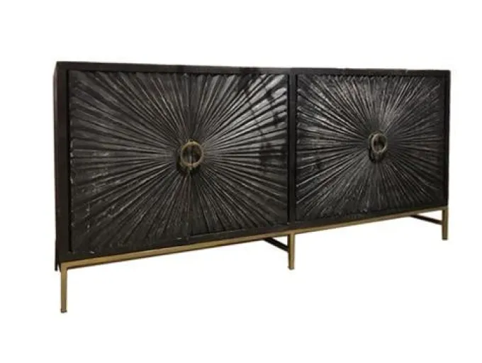 Tower Living Dressoir Serina Zwart 200 cm