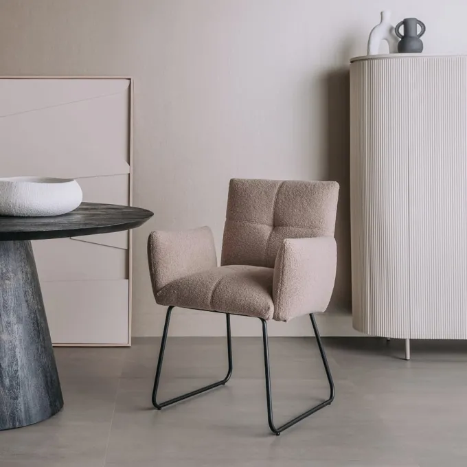 Tower Living Eetkamerstoel Dante Teddy - Diverse kleuren