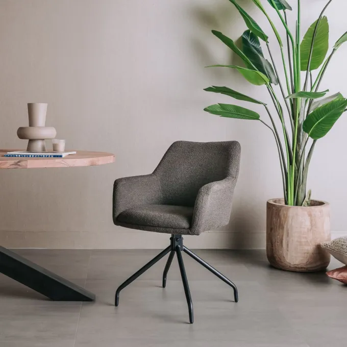 Tower Living Eetkamerstoel Ortana draaibaar - diverse kleuren