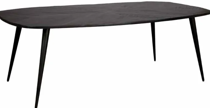 Tower Living Eettafel Giovanni zwart - Diverse afmetingen