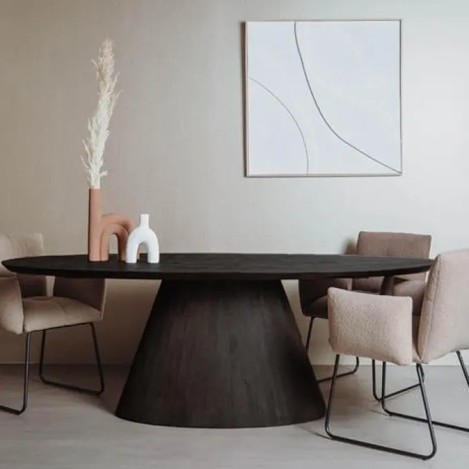 Tower Living Eettafel Premana ovaal - 240x120 – zwart