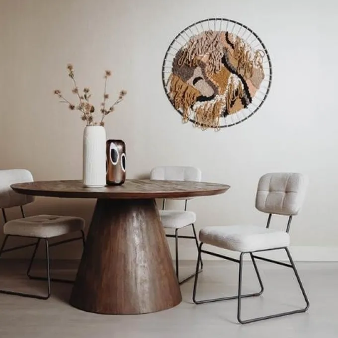 Tower Living Eettafel Premana rond - 150x150 – bruin