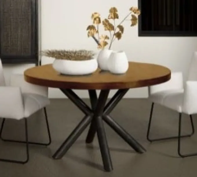 Tower Living Eettafel rond Selva mango Ø 130 cm