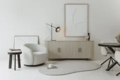 Tower Living Eettafel rond Selva mango zwart Ø 130 cm