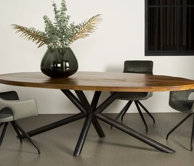Tower Living Eettafel Selva mango ovaal - 200, 220 of 240 cm