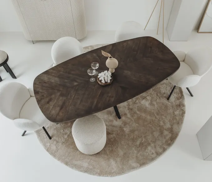 Tower Living Eettafel Silvi 220x110 – olijfbruin