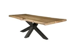 Tower Living Eettafel Sovana Live edge blank of zwart - diverse afmetingen
