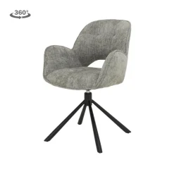 Tower Living Eettafelstoel Isola draaibaar- Haga 09 silver