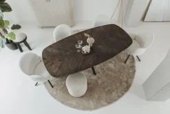 Tower Living Eettafelstoel Imola draaistoel Ascot 1 wit