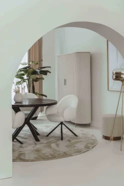 Tower Living Eettafelstoel Imola draaistoel Ascot 1 wit