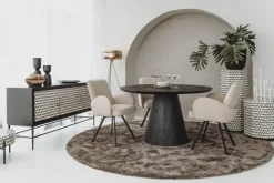 Tower Living Eettafelstoel Livo draaistoel Ascot 12 beige