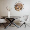 Tower Living Eettafel Trivero 150x150 Mango Olijfbruin
