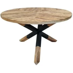 Tower Living Eettafel Viola mango rond - 130 – naturel